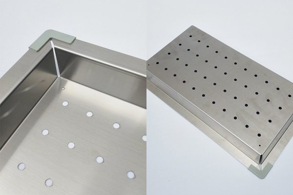 Stainless Steel Sink Colander 445 x 275mm Kitchen Laundry Drainer Tray Strainer - Image 5