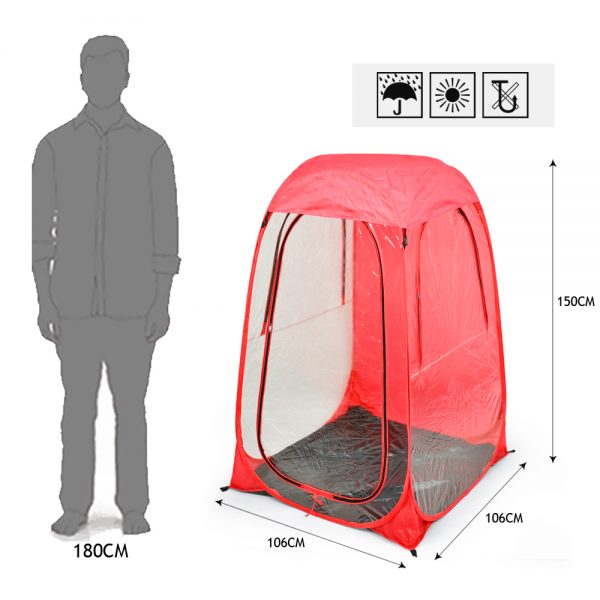 Pop Up Sports Camping Festival Fishing Garden Tent Red - Image 5