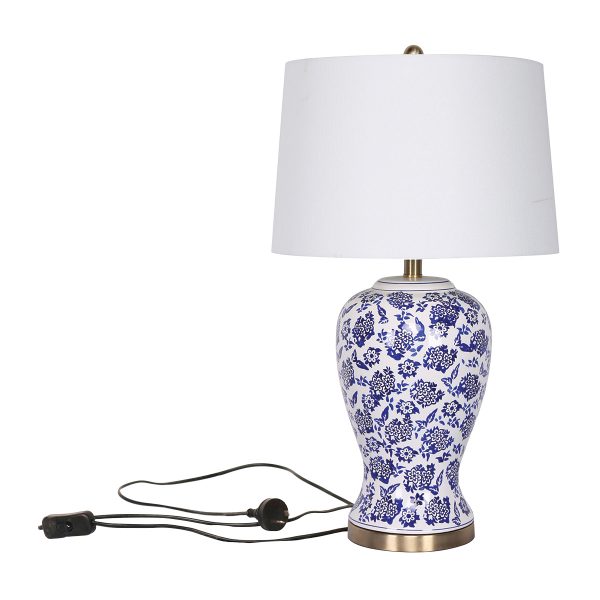 Sarantino Ceramic Floral Base Table Lamp - Image 3