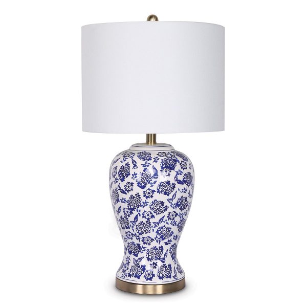 Sarantino Ceramic Floral Base Table Lamp - Image 2