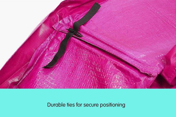10ft Trampoline Replacement Safety Pad and Net 8 Poles Pink - Image 5