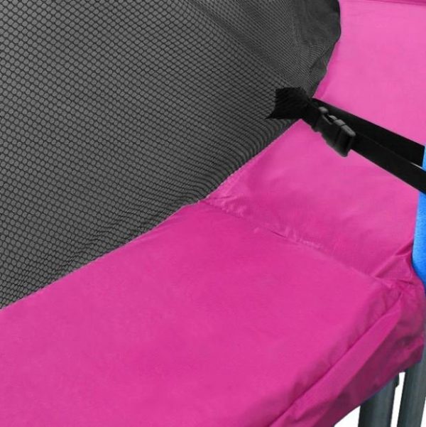 10ft Trampoline Replacement Safety Pad and Net 8 Poles Pink - Image 6