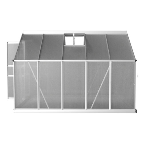 Green Fingers Greenhouse 3x2.5x1.95M Aluminium Polycarbonate Green House Garden Shed - Image 3