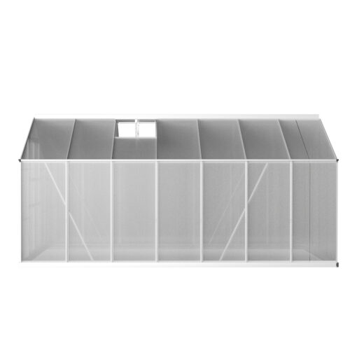 Green Fingers Greenhouse 4.1x2.5x2.26M Double Doors Aluminium Green House Garden Shed - Image 3