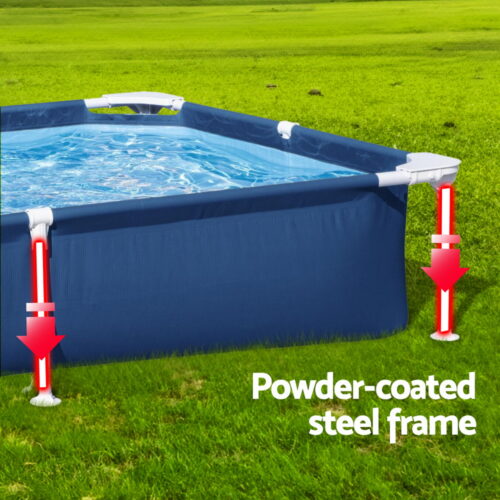 Bestway Swimming Pool 221x150x43cm Steel Frame Above Ground Pools 1200L - Image 5