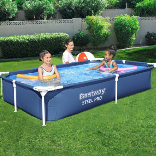 Bestway Swimming Pool 221x150x43cm Steel Frame Above Ground Pools 1200L - Image 7