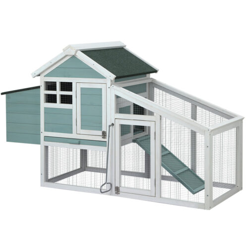 i.Pet Chicken Coop Rabbit Hutch 150cm x 60cm x 93cm Large Chicken Coop House Run Cage Wooden - Image 2