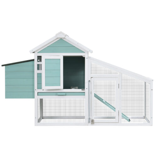 i.Pet Chicken Coop Rabbit Hutch 150cm x 60cm x 93cm Large Chicken Coop House Run Cage Wooden - Image 4