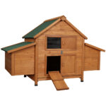 i.Pet Chicken Coop Rabbit Hutch 150cm x 68cm x 96cm Large Chicken Coop House Run Cage Wooden