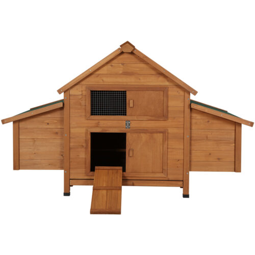 i.Pet Chicken Coop Rabbit Hutch 150cm x 68cm x 96cm Large Chicken Coop House Run Cage Wooden - Image 4