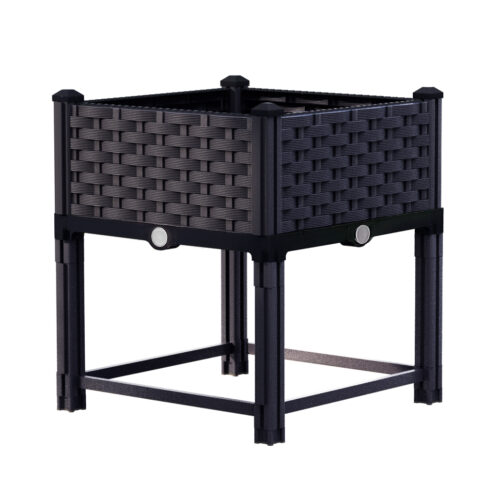 Green Fingers Garden Bed 40x40x23cm PP Planter Box Raised Container Growing Herb - Image 2