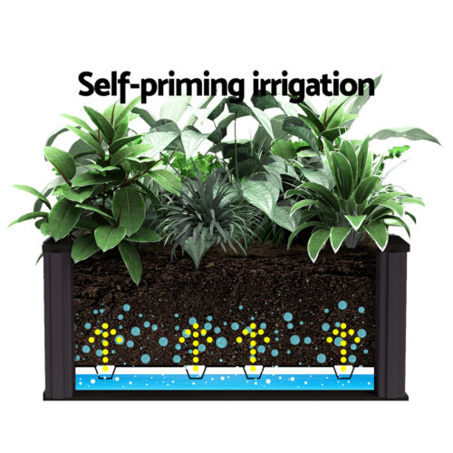 Green Fingers Garden Bed 40x40x23cm PP Planter Box Raised Container Growing Herb - Image 8