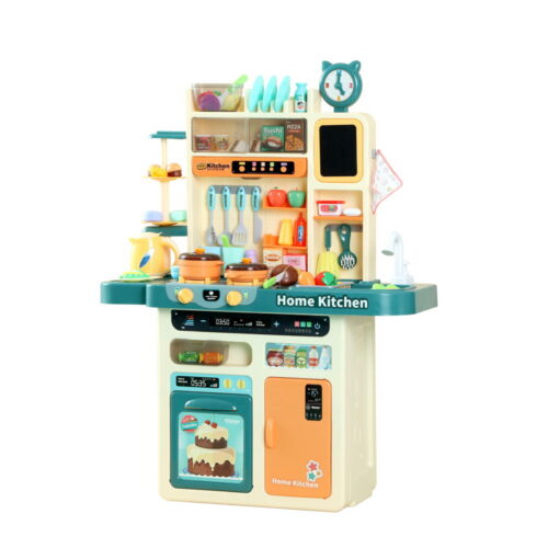 Keezi Kids Kitchen Pretend Play Set Cooking Sound Steam Light Function - Image 2