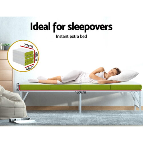 Giselle Bedding Foldable Mattress Folding Foam Single Green - Image 5