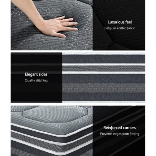 Giselle Bedding 35cm Mattress Bamboo Cover Queen - Image 6