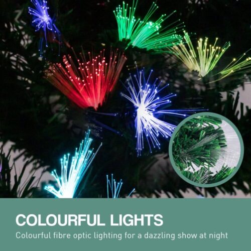Christabelle 1.5m Enchanted Pre Lit Fibre Optic Christmas Tree Stars - Image 10