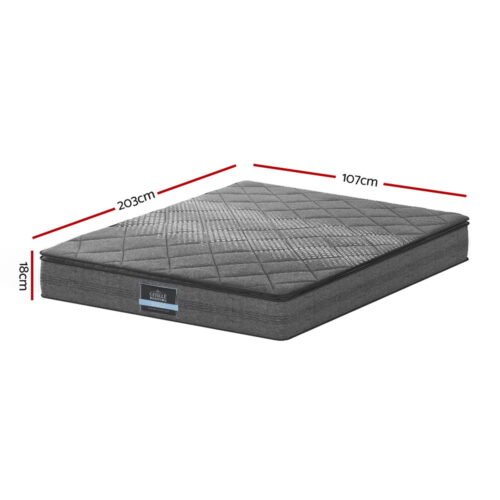 Giselle Bedding 18cm Mattress Pillow Top King Single - Image 2