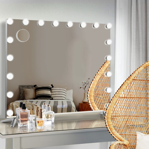 Embellir Bluetooth Makeup Mirror 80x65cm Hollywood Vanity with LED Light Wall - Image 7