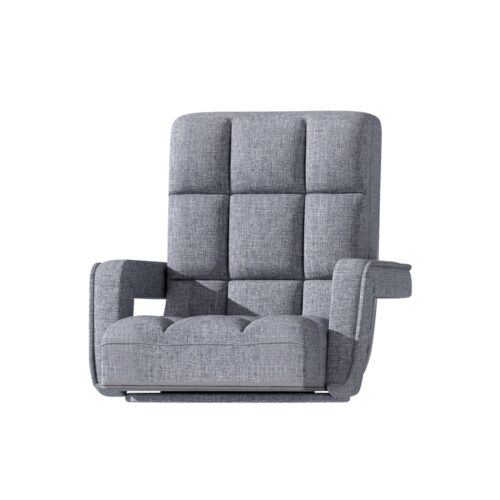 Artiss Floor Lounge Sofa Bed Swivel Grey - Image 4