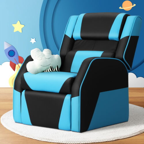 Keezi Kids Recliner Chair PU Leather Gaming Sofa Lounge Couch Children Armchair - Image 7
