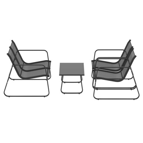 Gardeon Outdoor Sofa Set Lounge Setting Textilene Table and Chairs Garden Patio Furniture - Image 5