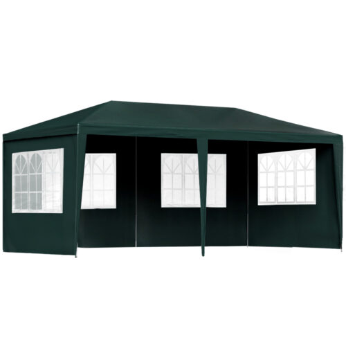 Instahut Gazebo 3x6m Marquee Wedding Party Tent Outdoor Camping Side Wall Canopy 4 Panel Green - Image 2