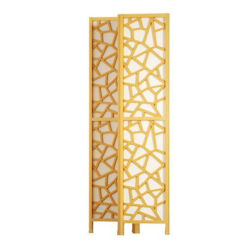 Artiss 4 Panel Room Divider Screen 162x170cm Clover Natural - Image 5