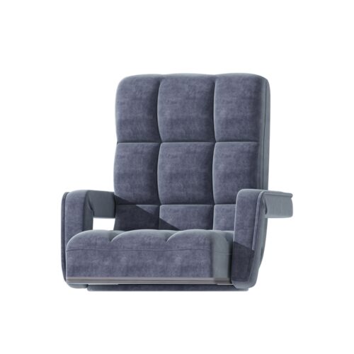 Artiss Floor Lounge Sofa Bed Swivel Charcoal - Image 4