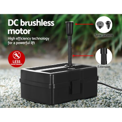 Gardeon Solar Pond Pump Water Fountain Filter Box Submersible Outdoor Pool 6.6FT - Image 7