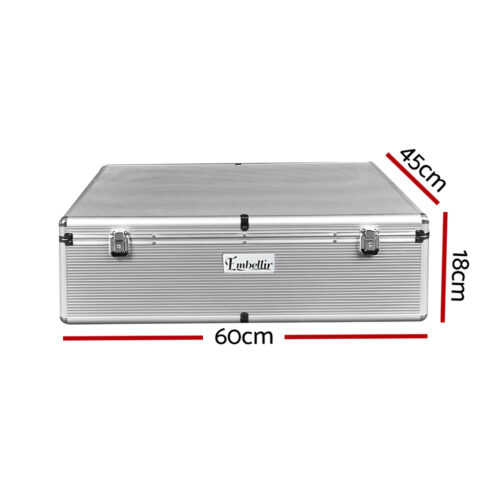 Embellir CD Case DVD Cases Storage Box 1000 Discs Aluminium Case DVD Folders - Image 9