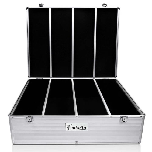Embellir CD Case DVD Cases Storage Box 1000 Discs Aluminium Case DVD Folders - Image 10