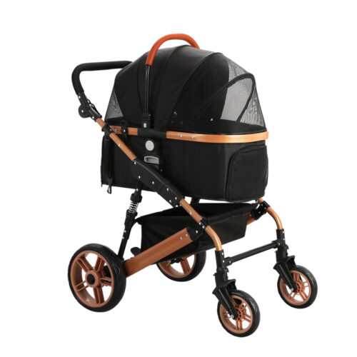 i.Pet Pet Stroller Dog Pram Large Cat Carrier Travel Foldable Pushchair 4 Wheels - Image 2