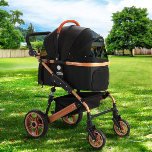 i.Pet Pet Stroller Dog Pram Large Cat Carrier Travel Foldable Pushchair 4 Wheels - Image 9