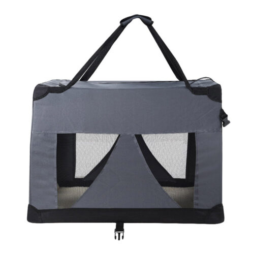 i.Pet Pet Carrier Soft Crate Dog Cat Travel 82x58CM Portable Foldable Car XL - Image 4