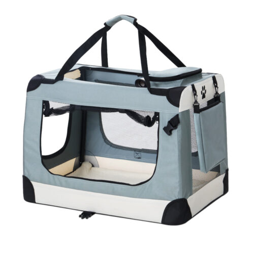 i.Pet Pet Carrier Soft Crate Dog Cat Travel 90x61CM Portable Foldable Car 2XL - Image 2