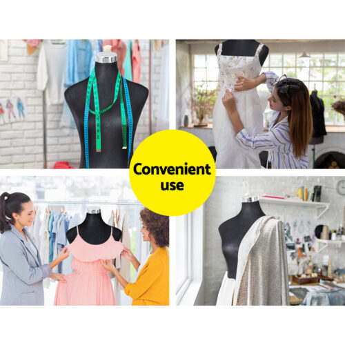 Embellir Female Mannequin Dummy Model Dressmaker Clothes Display Torso Tailor BK - Image 7