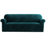 Artiss Sofa Cover Couch Covers 4 Seater Velvet Agate Green