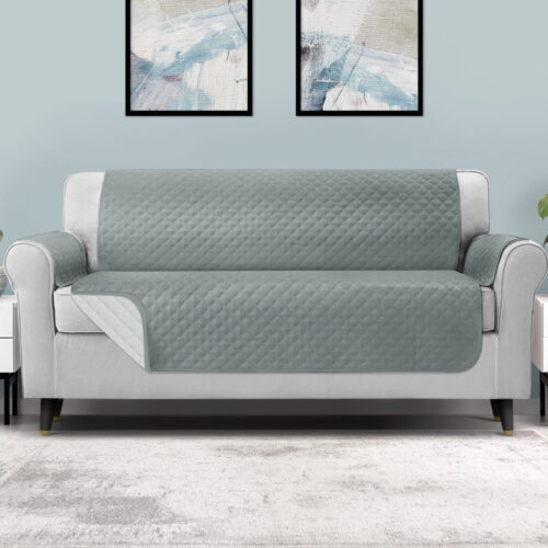 Artiss Sofa Cover Couch Covers 4 Seater 100% Water Resistant Grey - Image 9