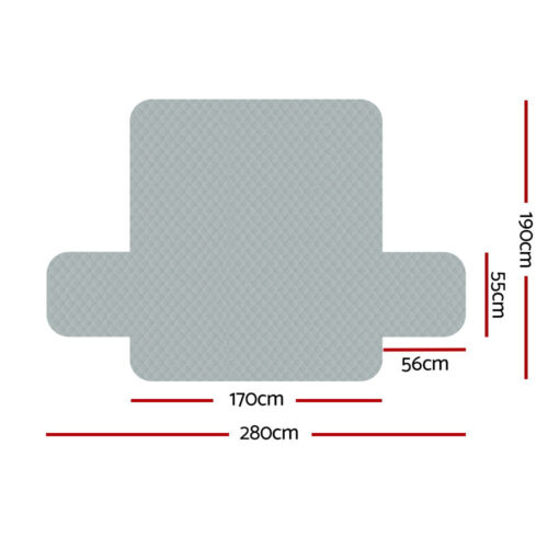 Artiss Sofa Cover Couch Covers 3 Seater 100% Water Resistant Grey - Image 3