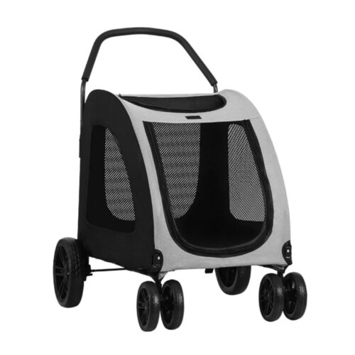 i.Pet Pet Stroller Dog Pram Large Carrier Cat Travel Foldable Strollers 4 Wheels Trolley - Image 4