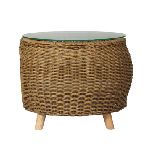 Gardeon Coffee Side Table Wicker Aluminium Desk Pet Bed Storage Outdoor Furniture - Image 5