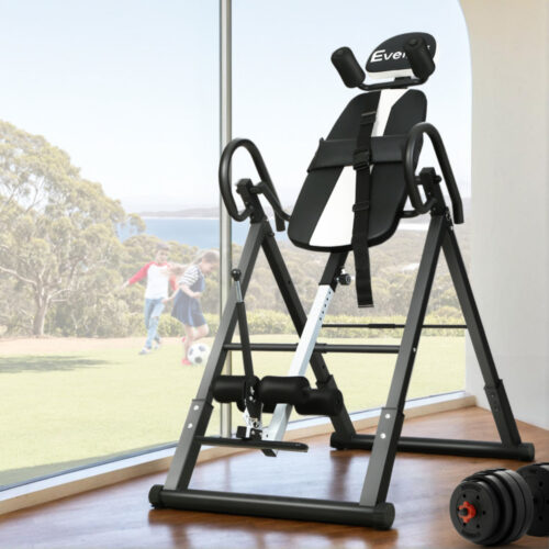 Everfit Inversion Table Gravity Exercise Inverter Back Stretcher Home Gym Grey - Image 7