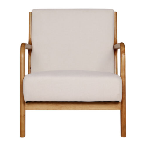Artiss Armchair Fabric Beige Olive - Image 3