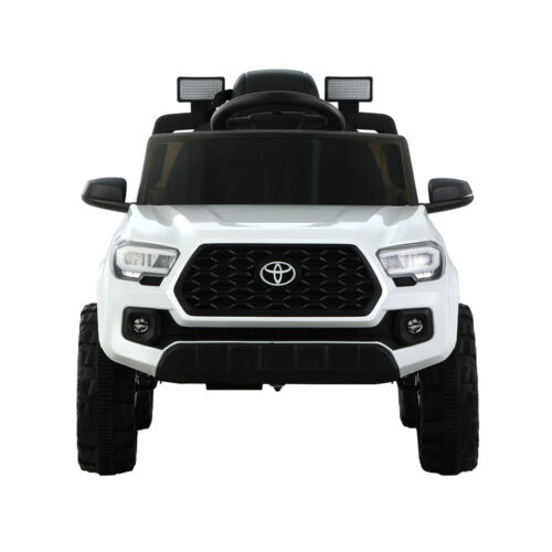 Kids Electric Ride On Car Toyota Tacoma Off Road Jeep Toy Cars Remote 12V Whte - Image 4