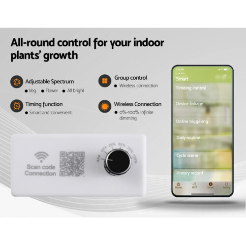 Green Fingers Grow Tent Light Kit 240x120x200CM 4500W LED Full Spectrum - Image 8