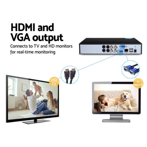 UL-tech 4CH DVR 1080P 5in1 CCTV Video Recorder 4TB Hard Drive - Image 5