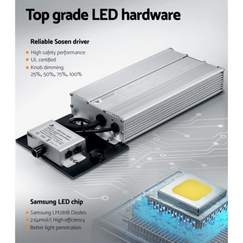 Green Fingers Max 4800W Grow Light LED Full Spectrum Indoor Plant All Stage Growth - Image 8
