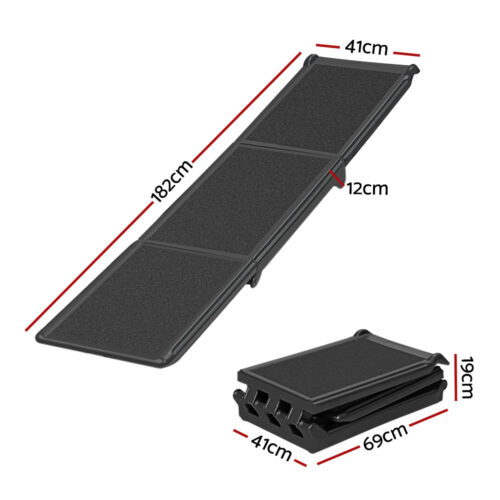 i.Pet Dog Ramp Pet Stairs Steps Car Travel SUV Ladder Foldable Portable Adjustable - Image 3