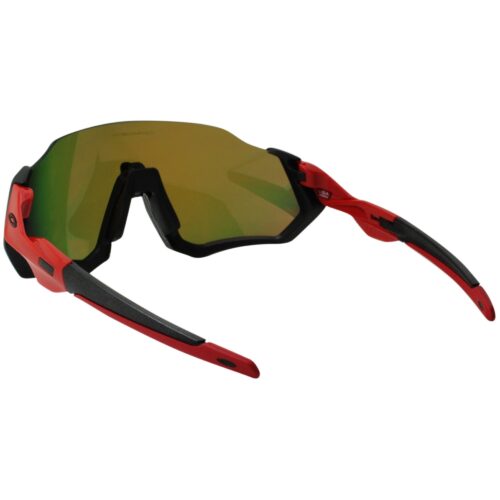 Oakley OO 9401-0837 Polarized Flight Jacket Matte Black Redline Prizm Sunglasses - Image 6
