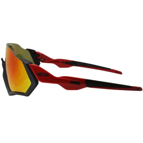 Oakley OO 9401-0837 Polarized Flight Jacket Matte Black Redline Prizm Sunglasses - Image 7
